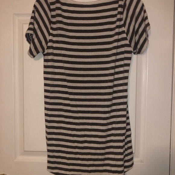 Brown and white stripped shirt - Picture 2 of 2